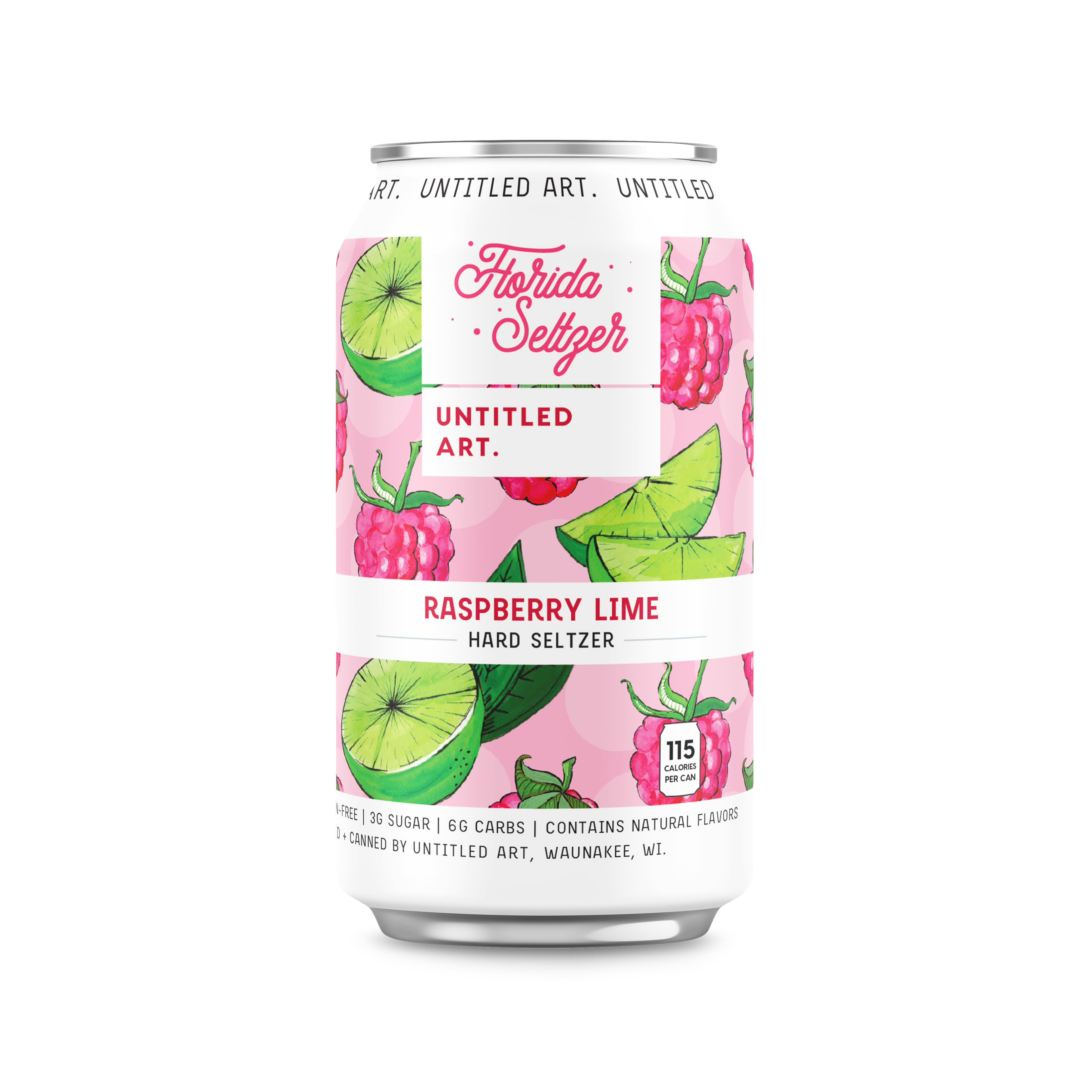A can of strawberry lime iced tea.