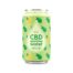 A can of cbd drinking water with lemons and limes.