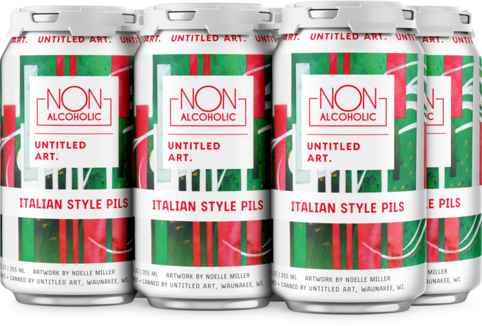 Four six-packs of non-alcoholic Italian style pils.