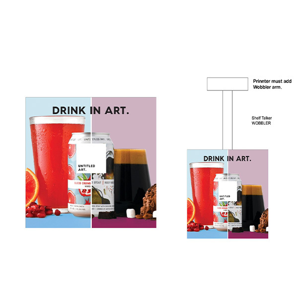 Drink in art ad.