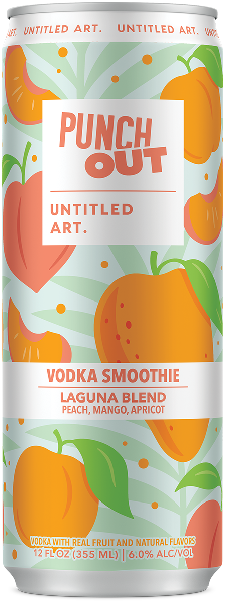 Punch out vodka smoothie can.
