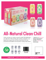 A pack of all natural clean chill.