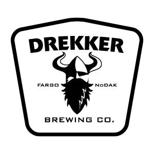 A logo for drekker brewing company.