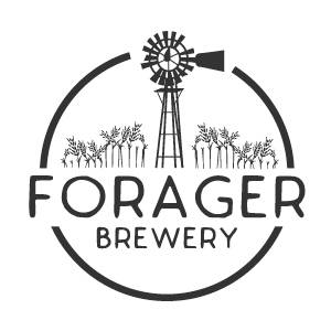 Forager brewery logo on a white background.