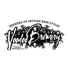 The logo for voodoo brewery.