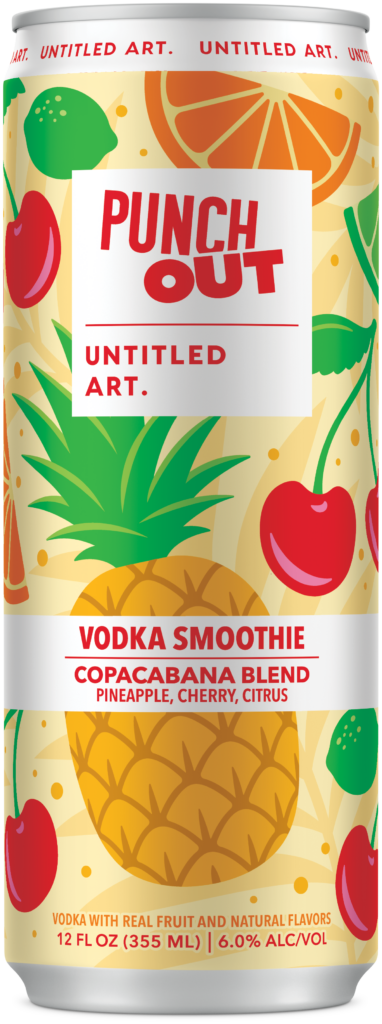 Punch out vodka smoothie cacahuana blend can.
