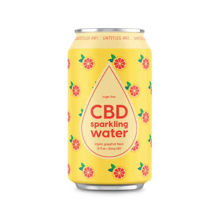 A can of CBD Sparkling Water – Mix 12-Pack.