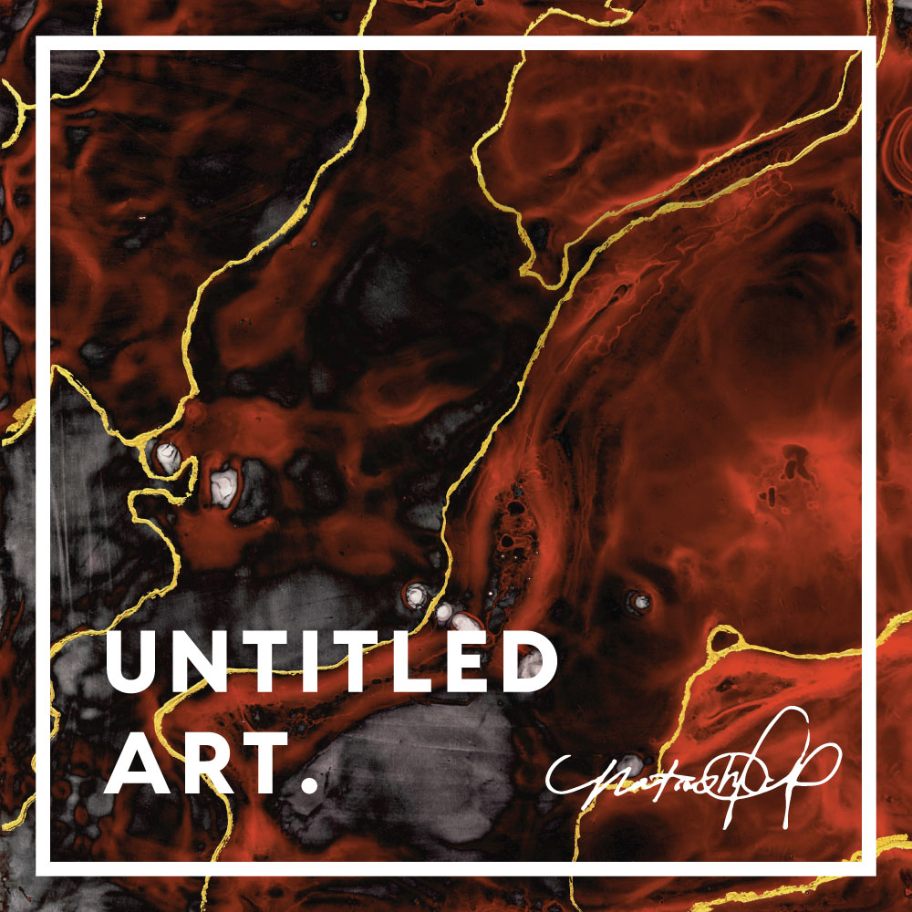 A black and red cover with the words untitled art.