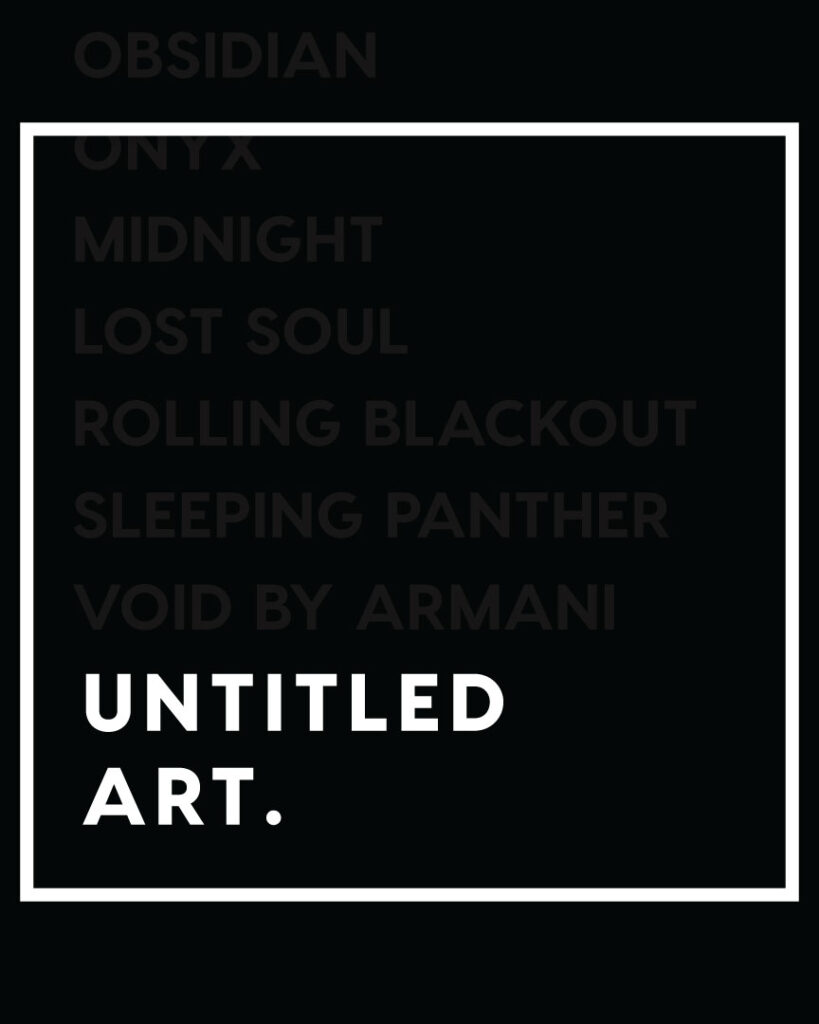 A black and white poster with the words'unlimited art'.