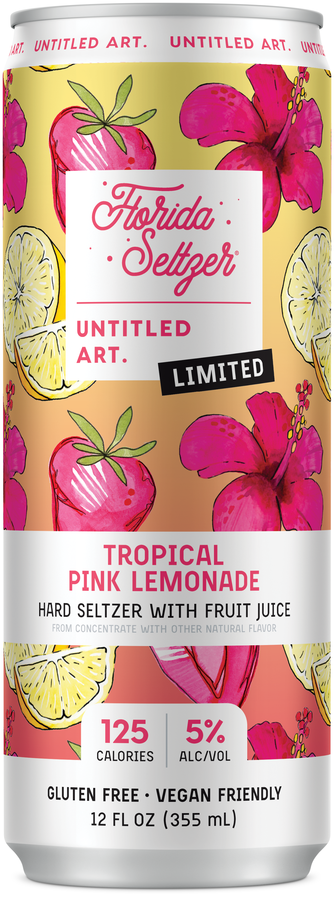 A can of tropical pink lemonade.