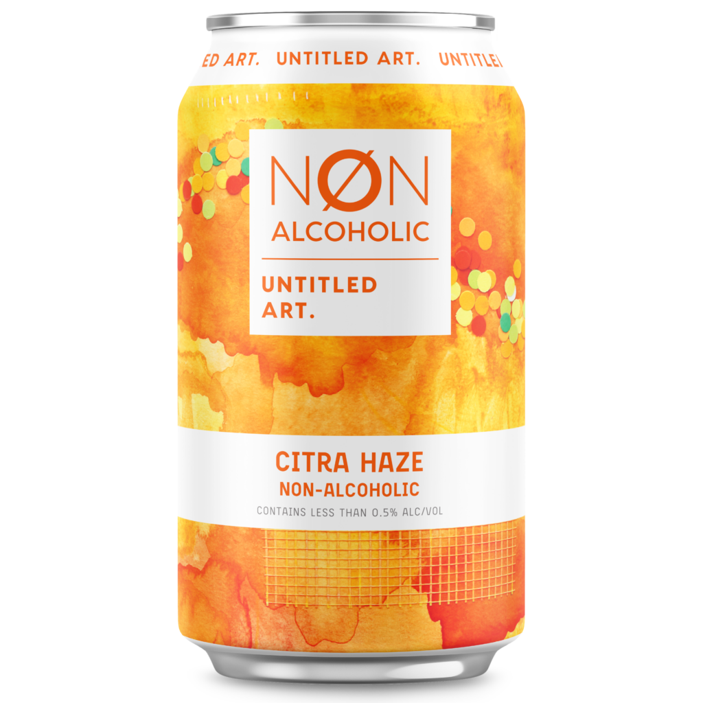 A can of non-alcoholic citra haze.